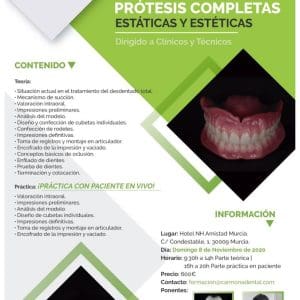 Prótesis Completas Estáticas y Estéticas 8 Noviembre 2020