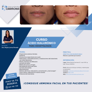 Curso Ácido Hialurónico 18 y 19 de Febrero 2022